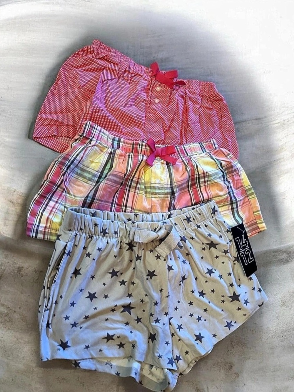 Kids Plaid & Star Shorts Set NWT